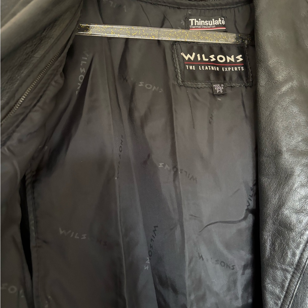 Wilson’s Leather Women's Trench Coat Black Petite Small - Picture 6 of 9